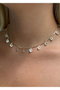 Heliophilia Silver Collar de Latón con Piedra de Circonio Dorado